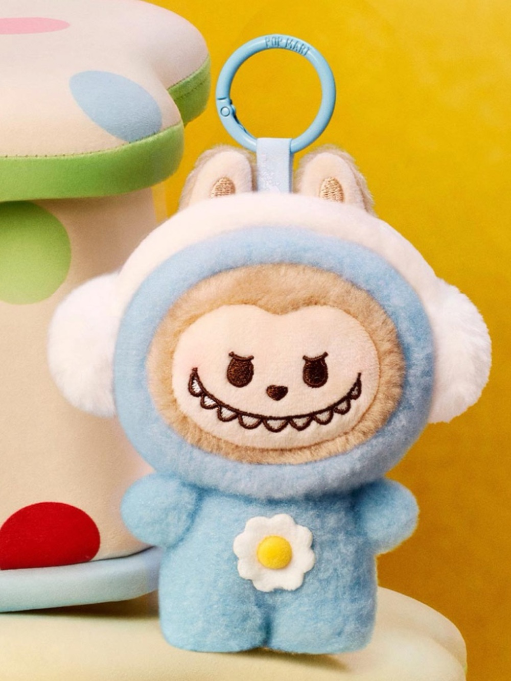 POP MART FLUFFY & COZY Plush Pendant- Labubu Toasty Snow Baby